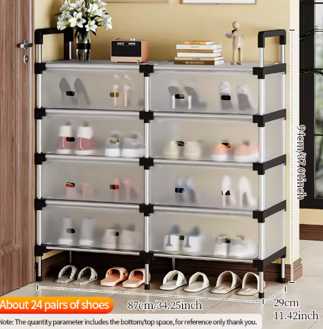 Miniatura 2 de ZAPATERO DOBLE DE 5 NIVLES CON CUBIERTA